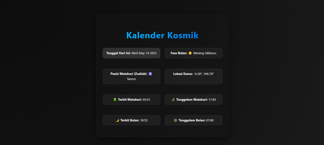 Kalender Kosmik
